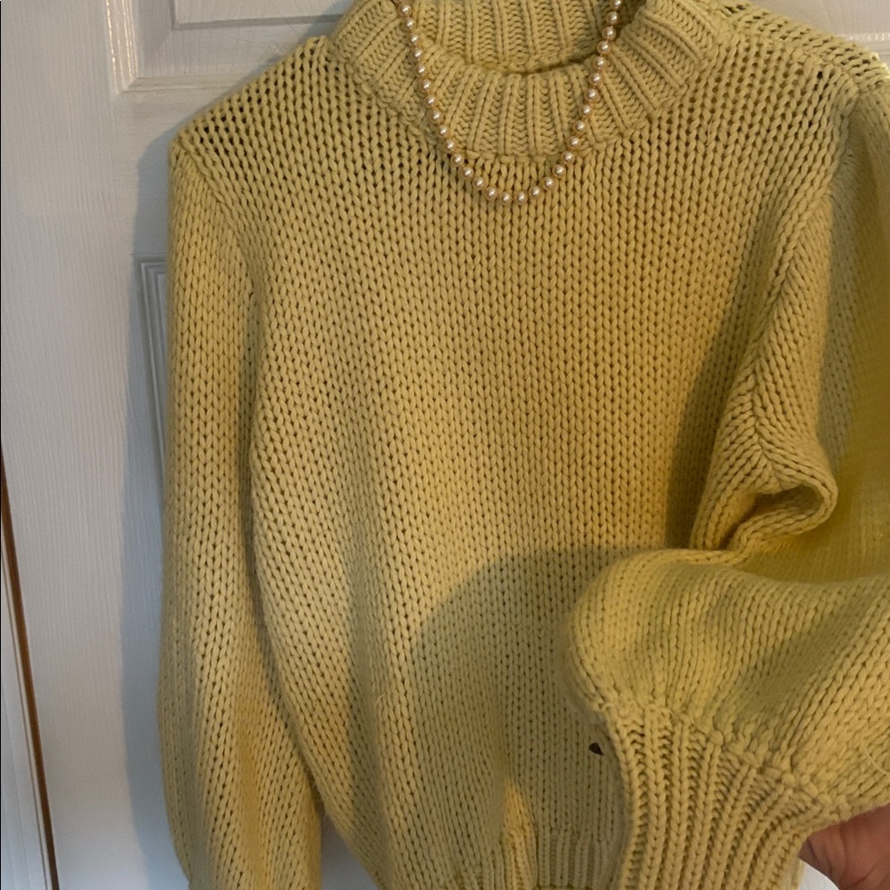 Oversized Creamy Yellow Sweater